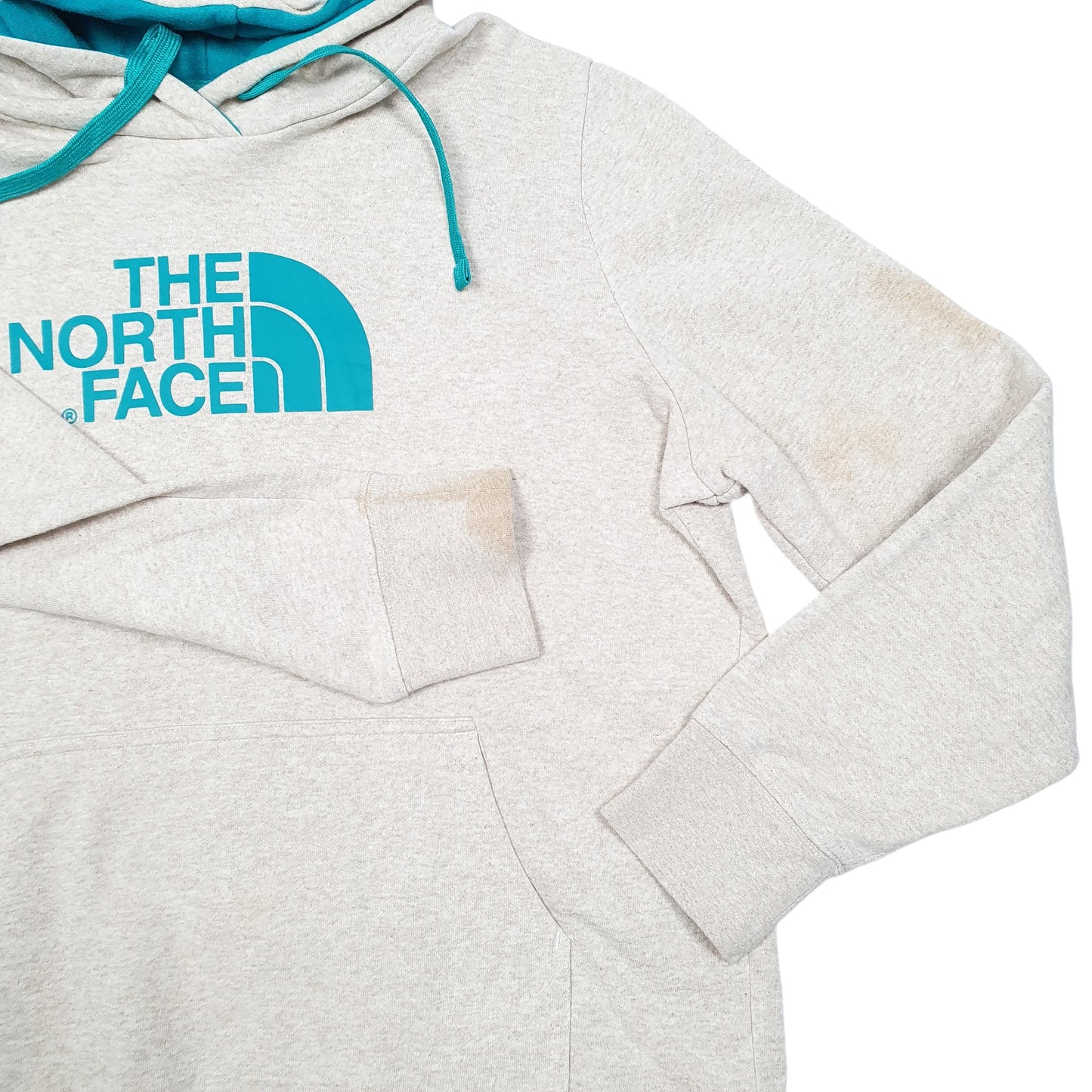 Womens Beige The North Face Spellout Hoodie Jumper