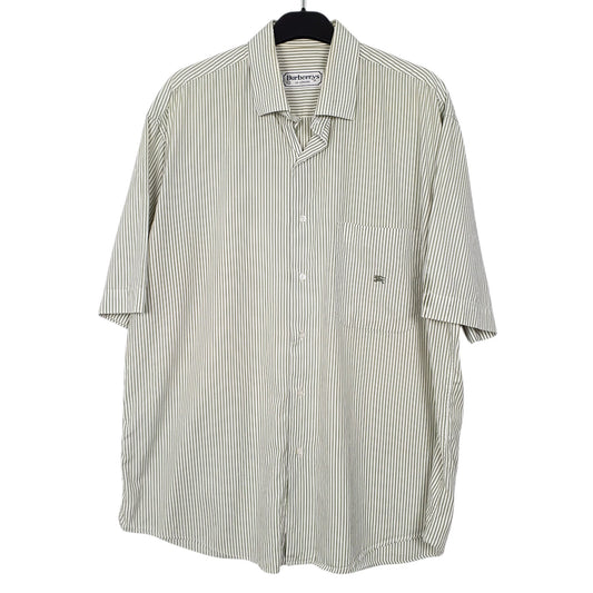 Mens Green Burberrys  Short Sleeve Shirt