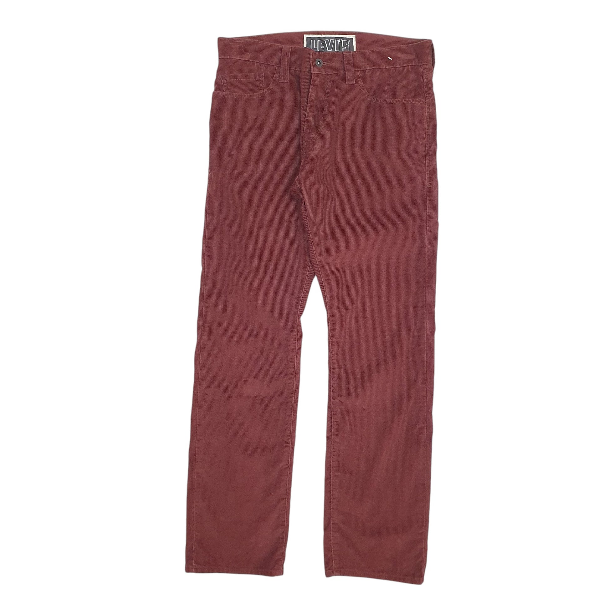 Mens Burgundy Levis  Corduroy Trousers