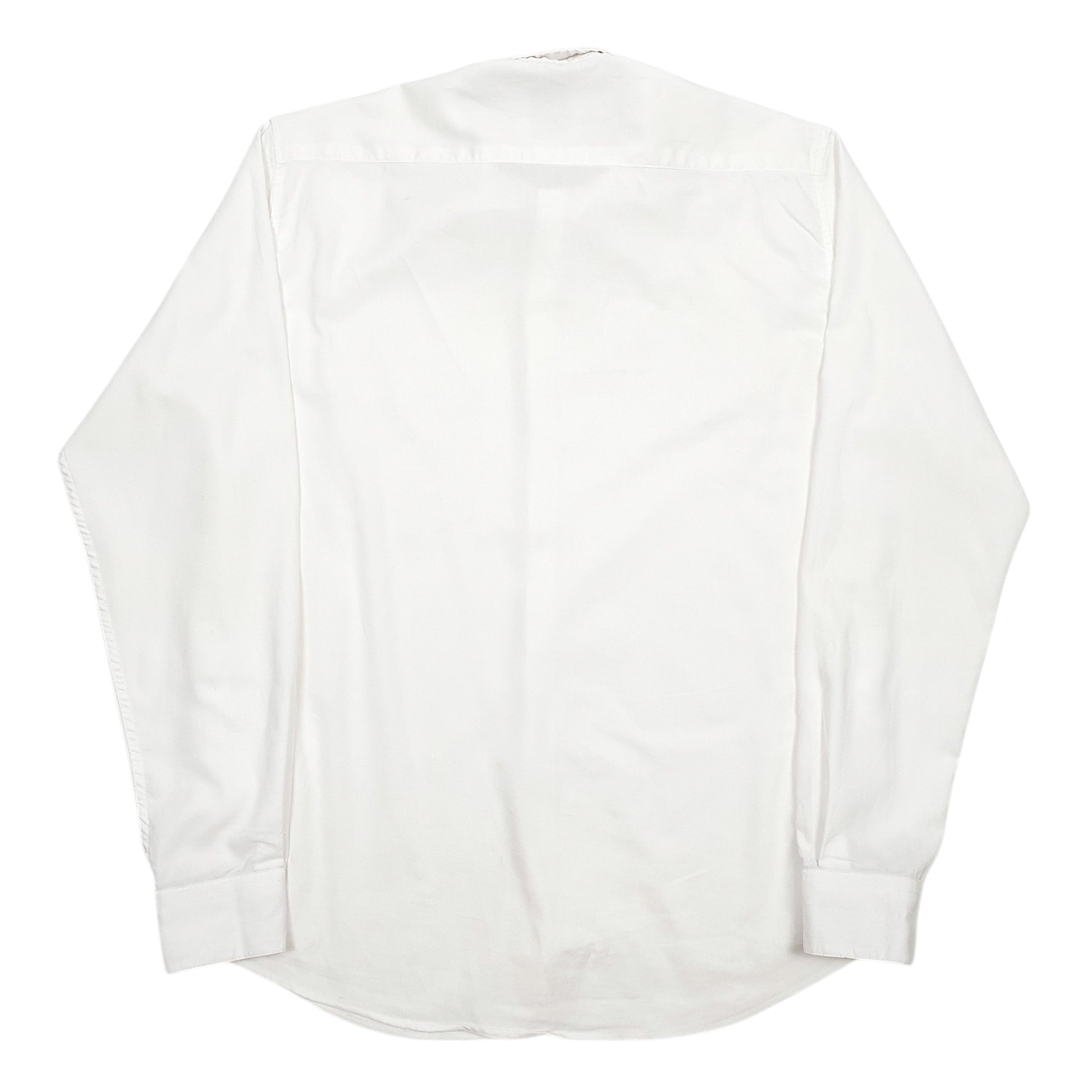 Mens White Burberry  Long Sleeve Shirt