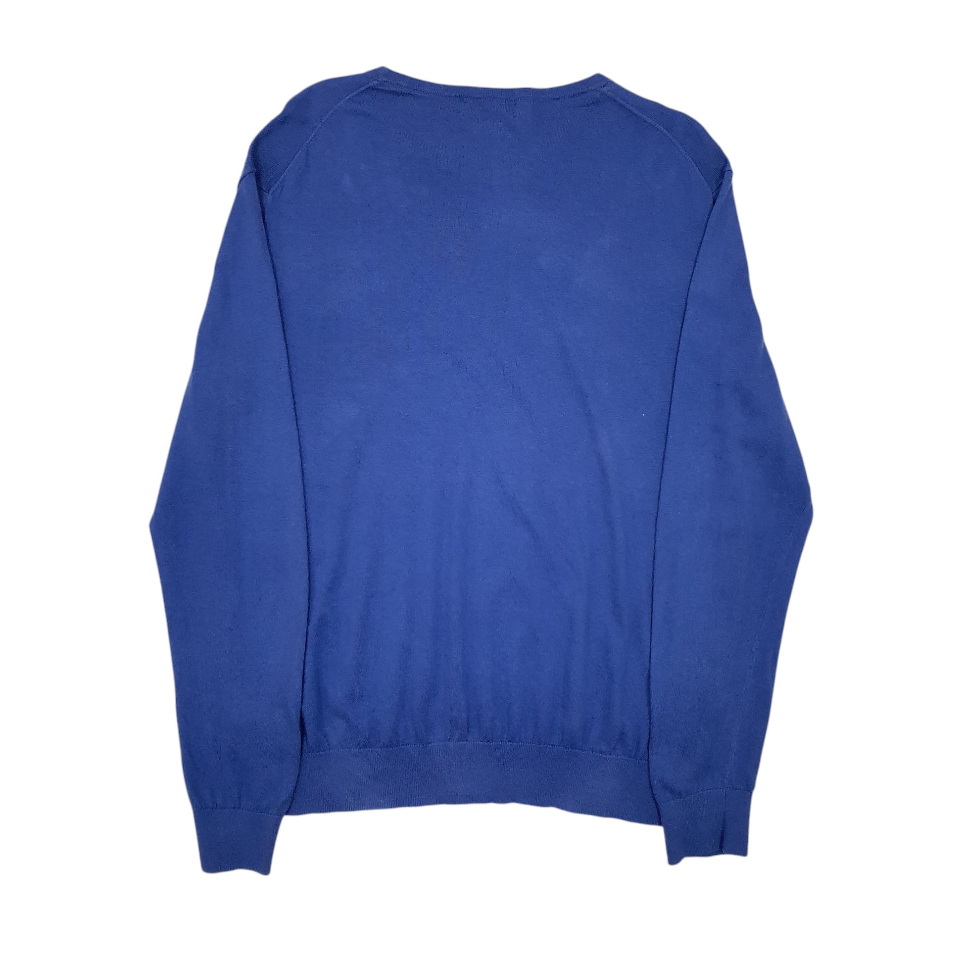 Mens Blue Polo Ralph Lauren Slim Fit Crewneck Jumper