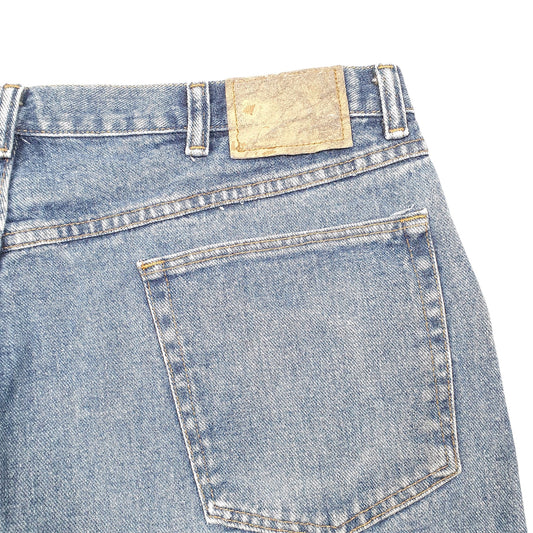 Mens Blue Wrangler Denim Jeans Jorts Denim Shorts