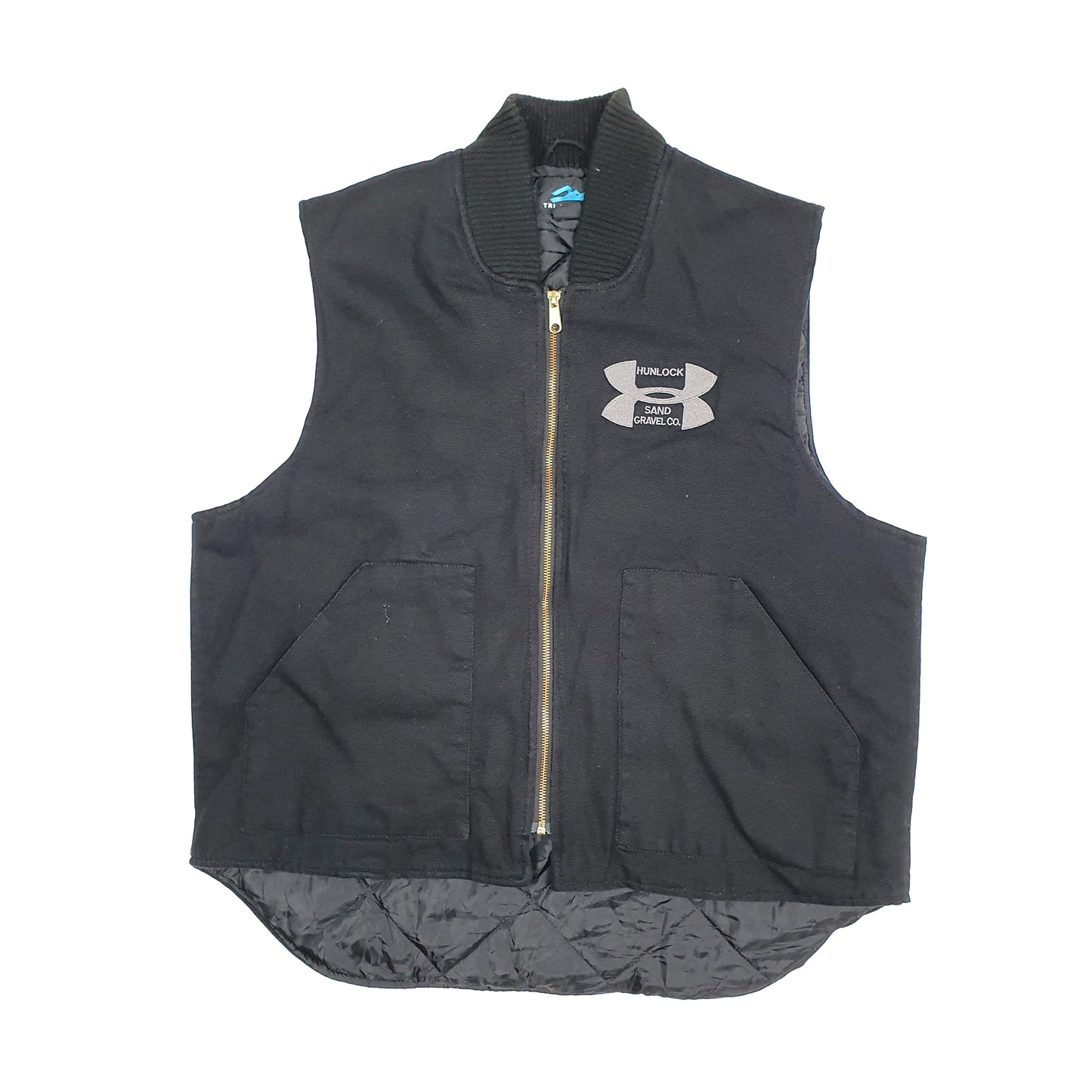 Mens Black Tri-Mountain   Coat