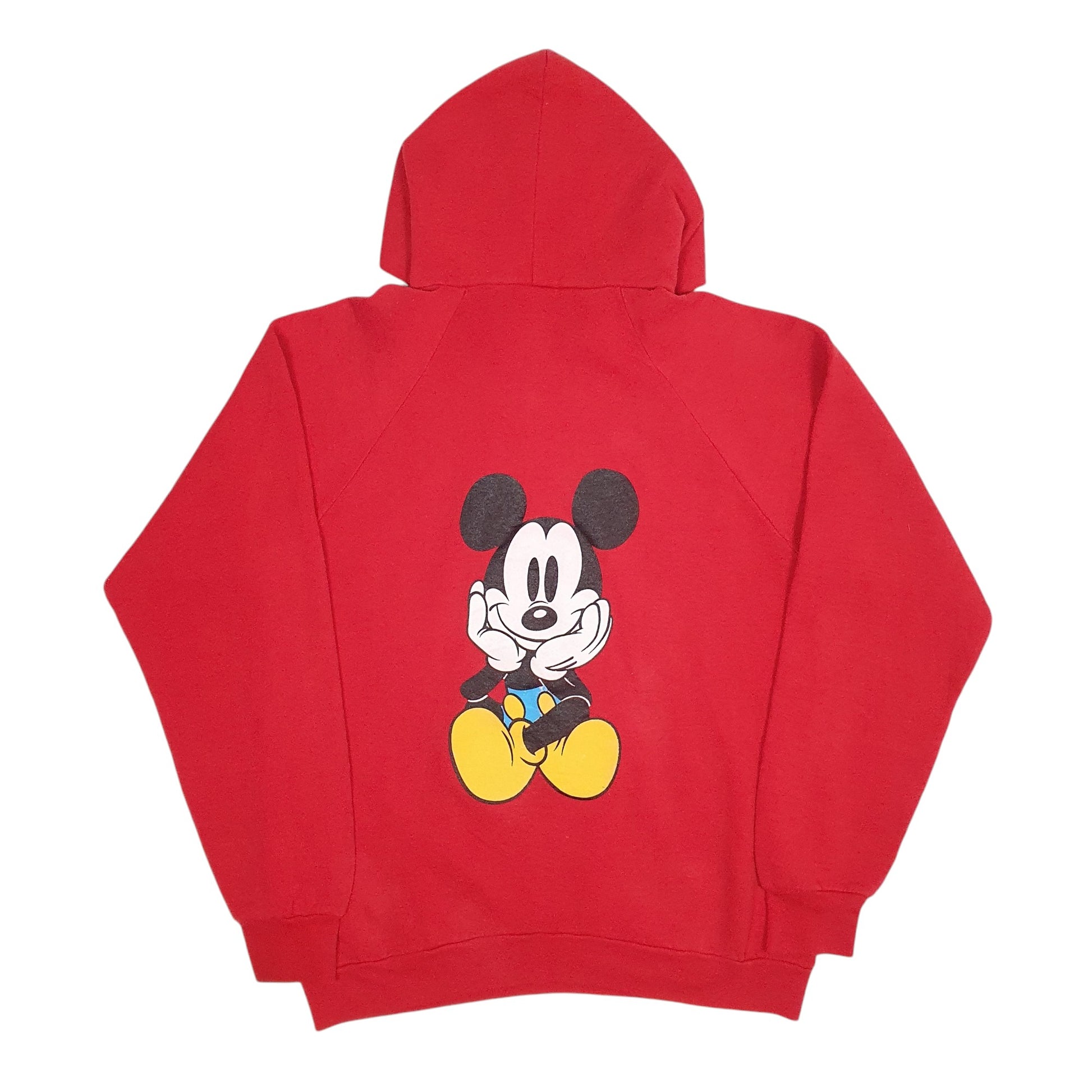 Mens Red Disney Vintage Hoodie Jumper