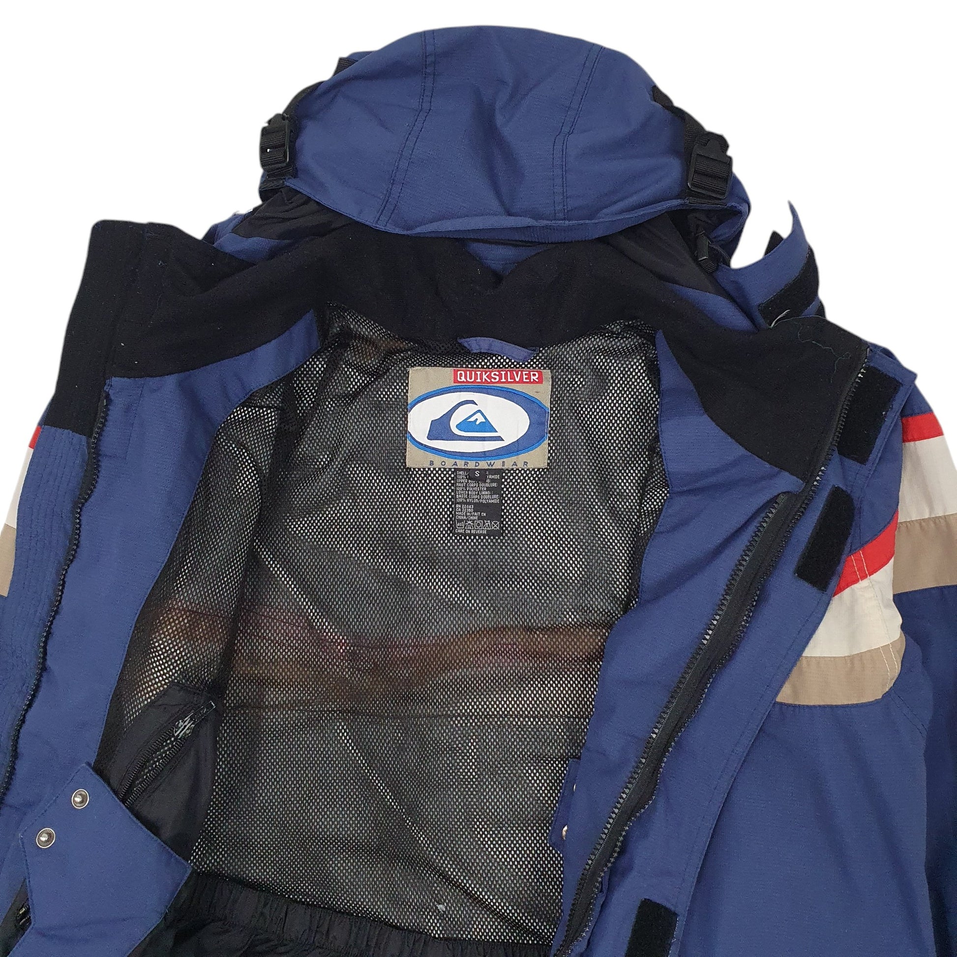 Mens Blue Quick Silver Vintage 90s  Coat