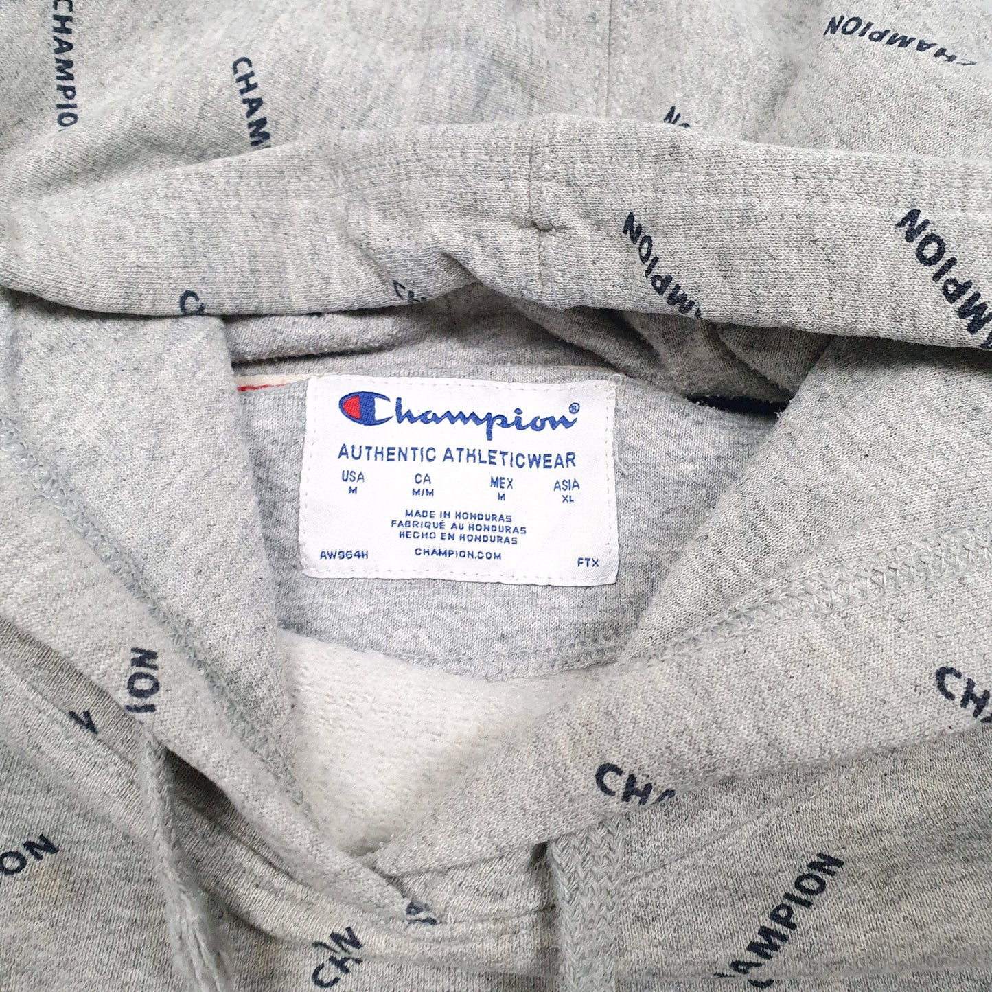 Womens Grey Champion  Hoodie Jumper