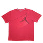 Mens Red Nike Jordan Jumpman Basketball Short Sleeve T Shirt