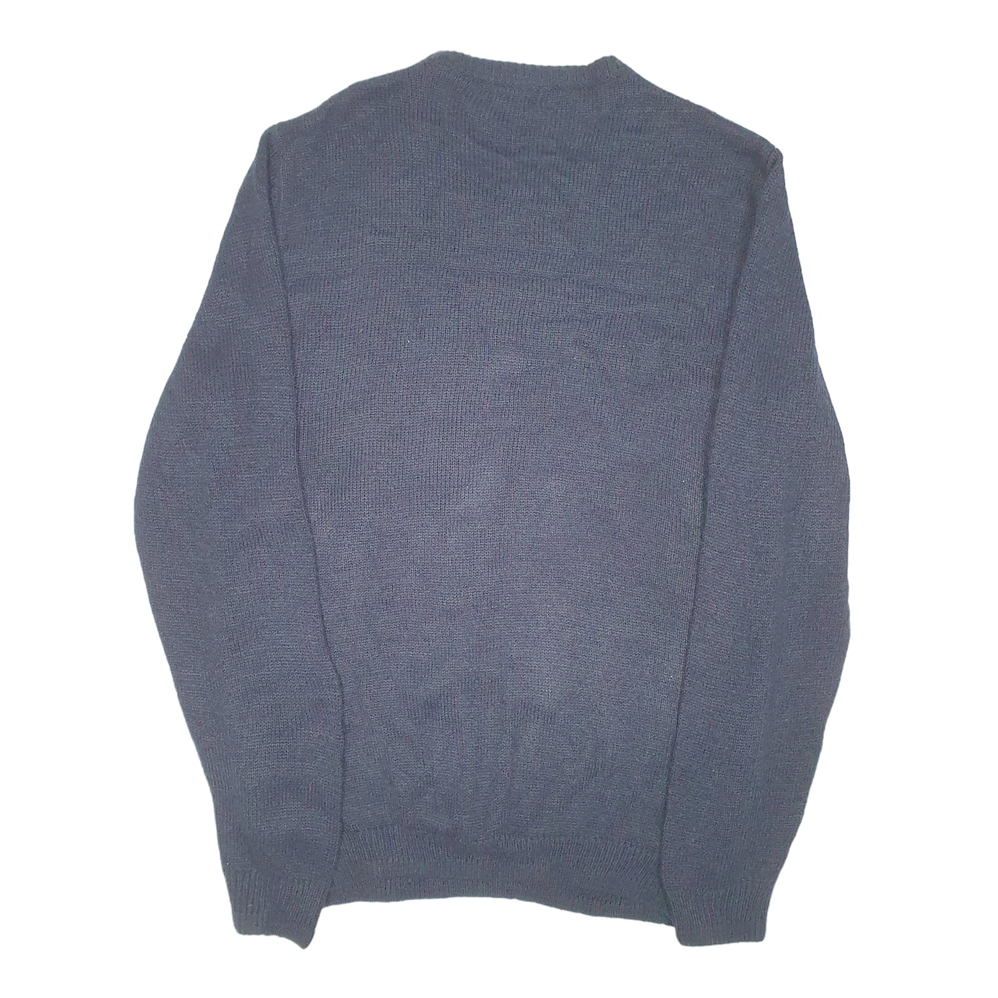 Mens Navy F&F Festive Snowman Knit Christmas Crewneck Jumper