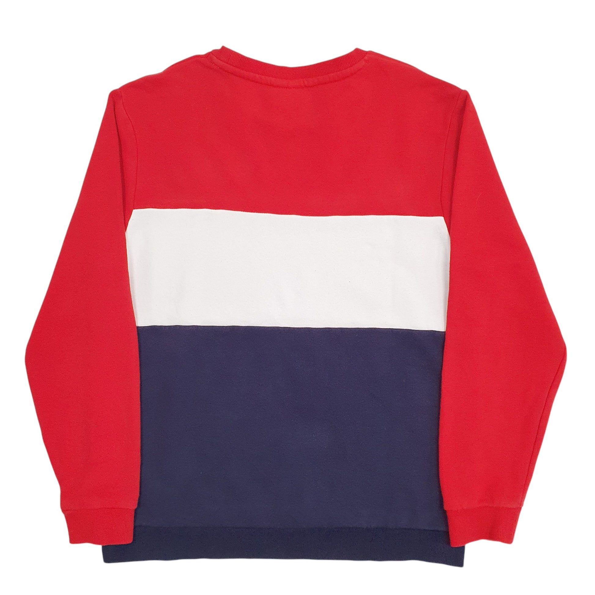 Mens Navy Fila Spellout Crewneck Jumper