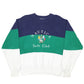 Mens White Nautica Knit Vintage Yacht Club 90s Spellout Crewneck Jumper