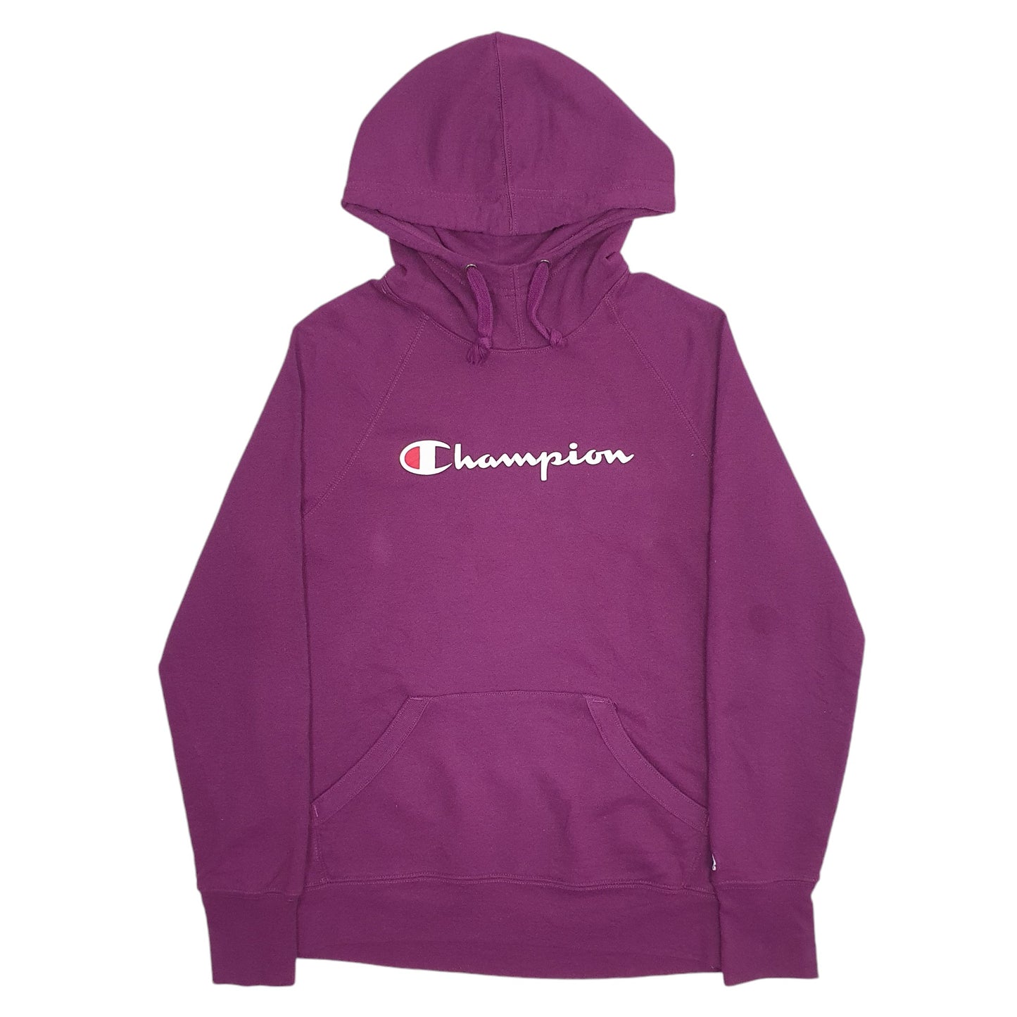 Womens Purple Champion Spellout Hoodie Jumper