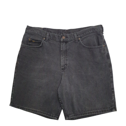 Mens Black Lee  Denim Shorts