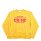 Mens Yellow Champion Second Battalion Army Spellout Crewneck Jumper