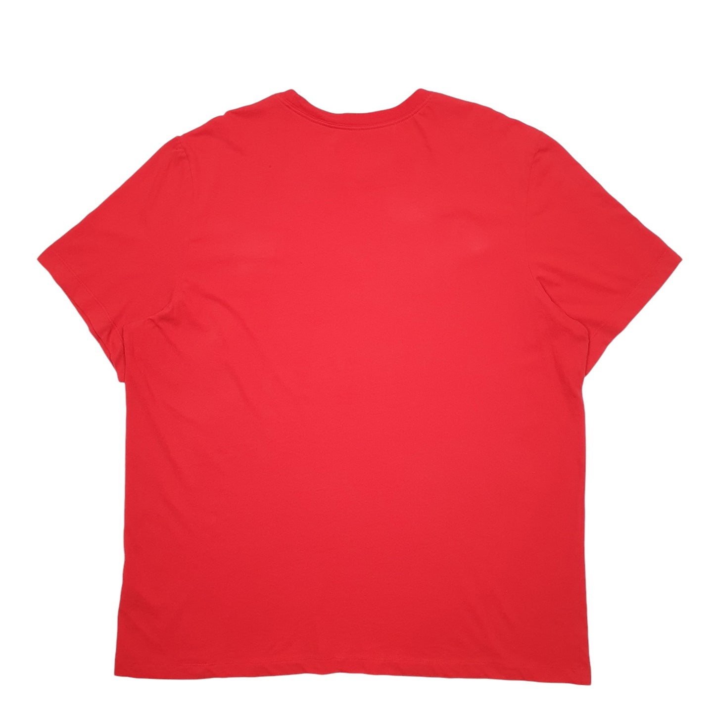 Mens Red Nike Spellout Short Sleeve T Shirt