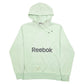 Mens Green Reebok Spellout Hoodie Jumper
