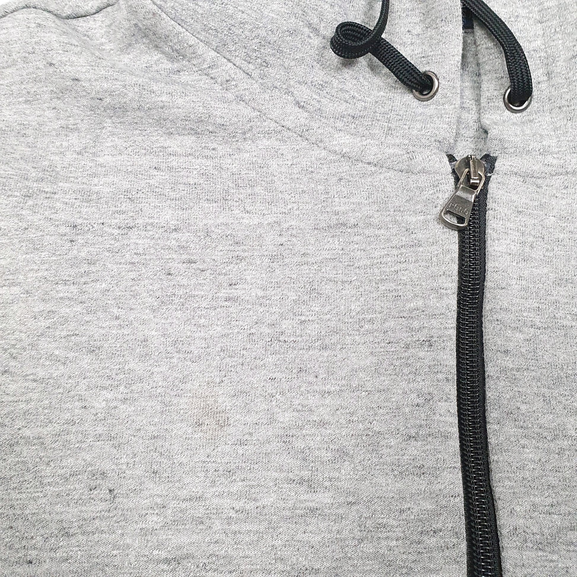 Mens Grey Polo Ralph Lauren Hoodie Full Zip Jumper