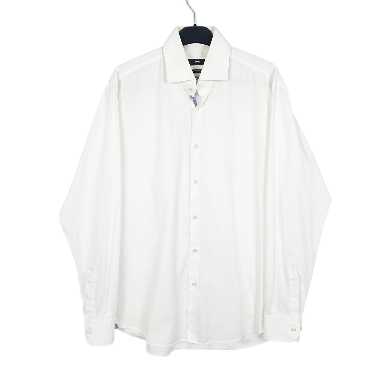 Mens White Hugo Boss  Long Sleeve Shirt