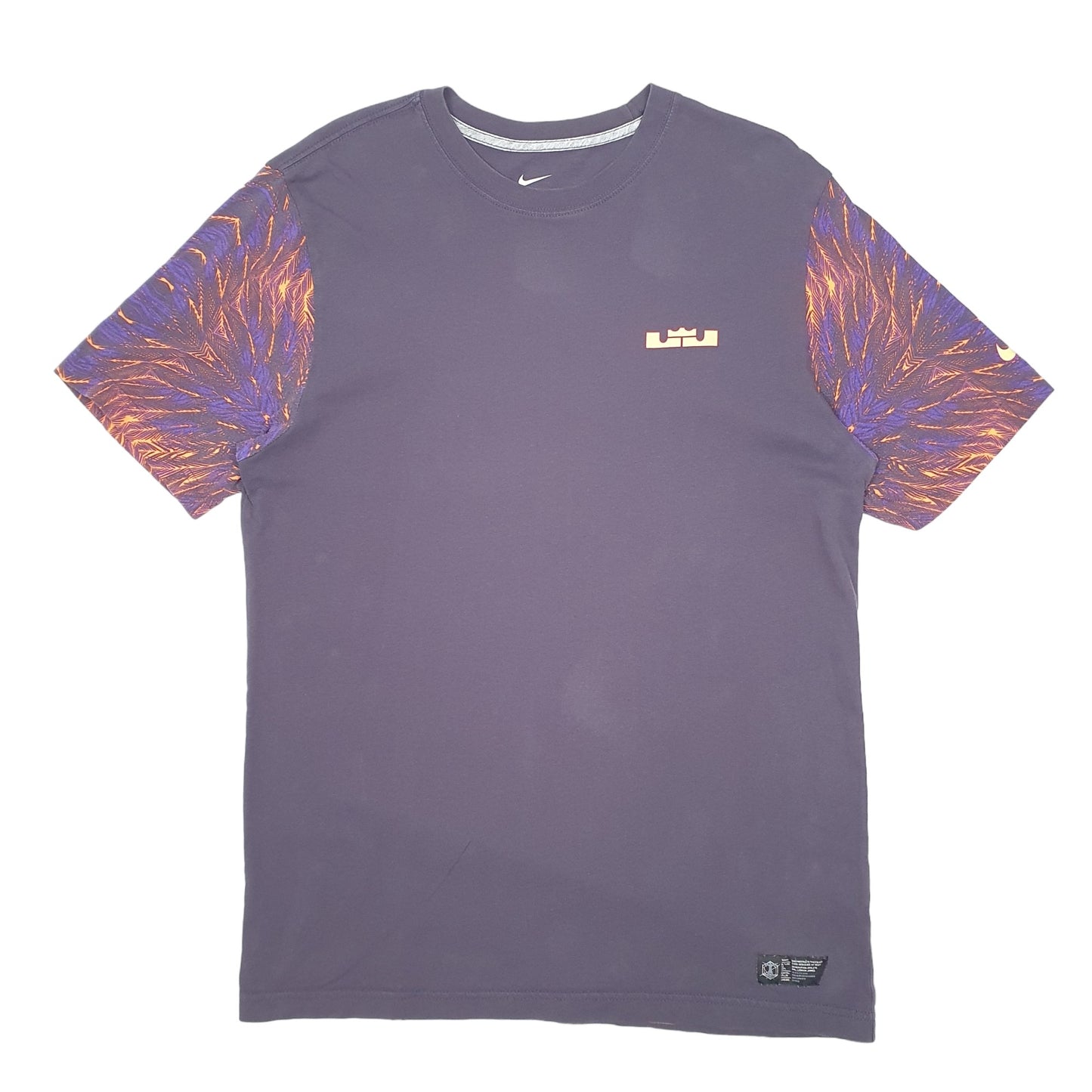 Mens Navy Nike Lebron James Basketball Short Sleeve T Shirt