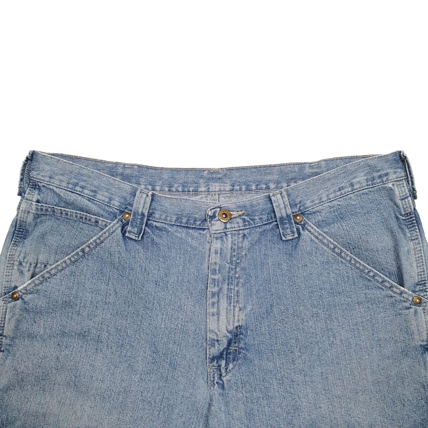 Mens Blue Lee Dungarees Carpenter Shorts