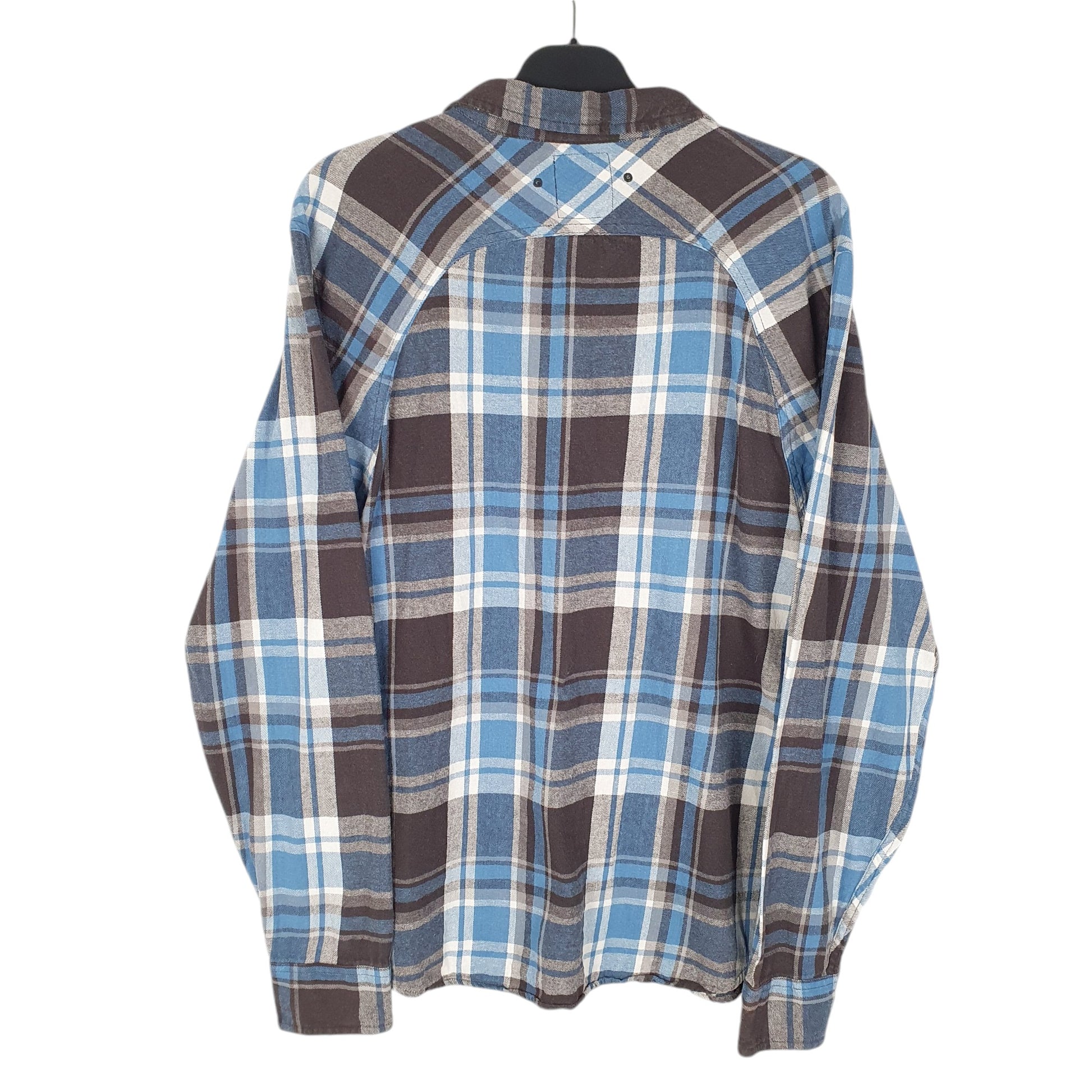 Womens Blue Levis Flannel Lumberjack Long Sleeve Shirt