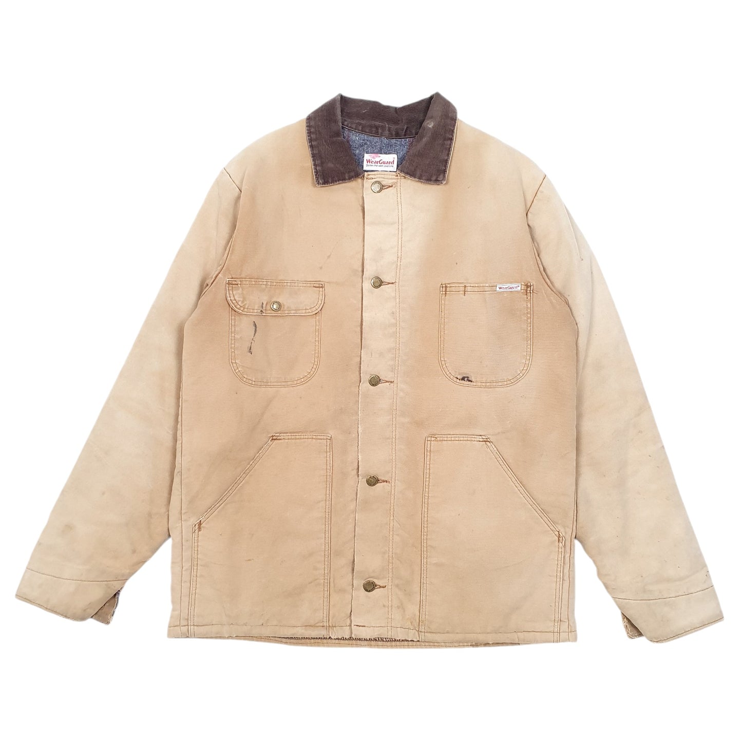 Mens Tan Wearguard Vintage Workwear Barn Blanket Lined  Coat