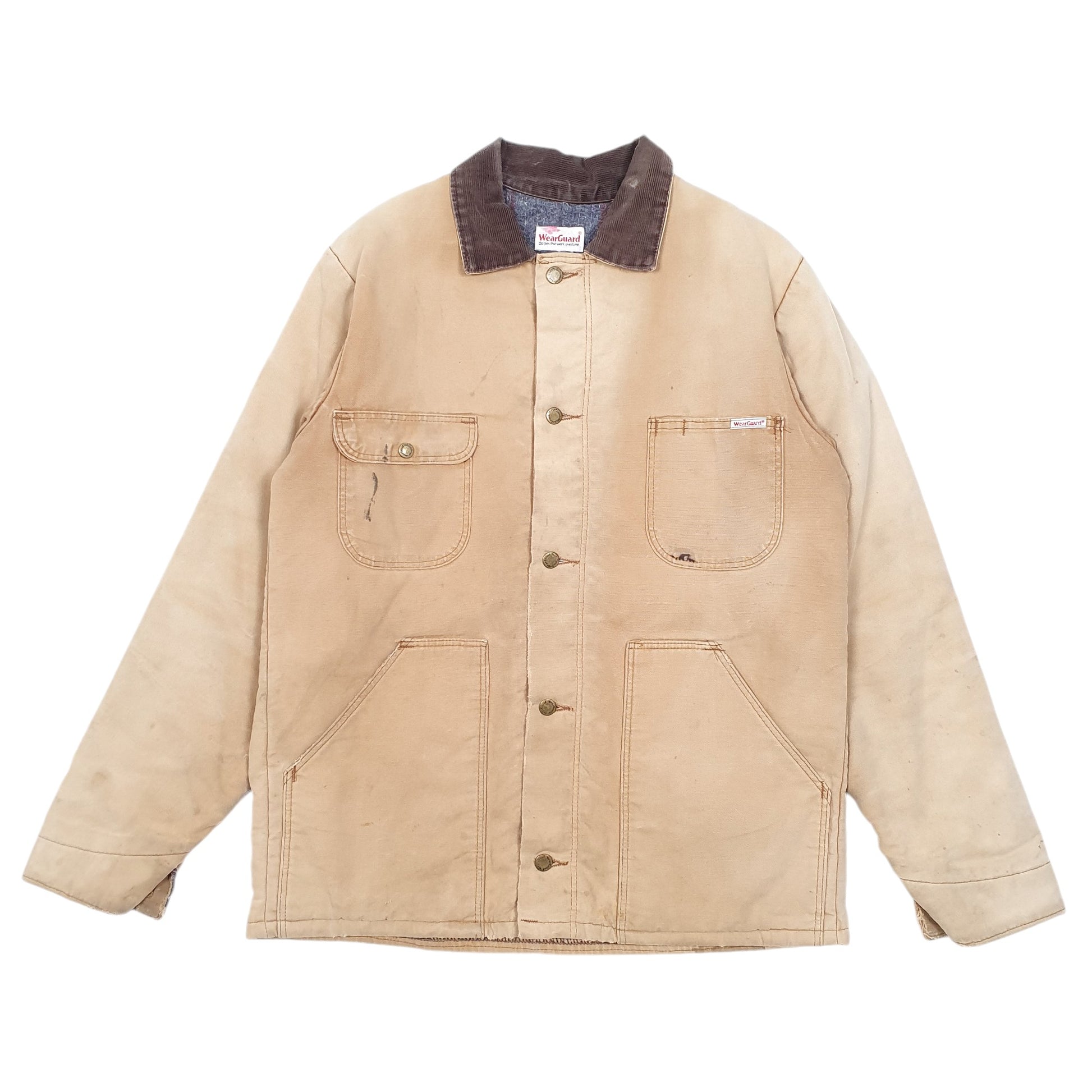 Mens Tan Wearguard Vintage Workwear Barn Blanket Lined  Coat