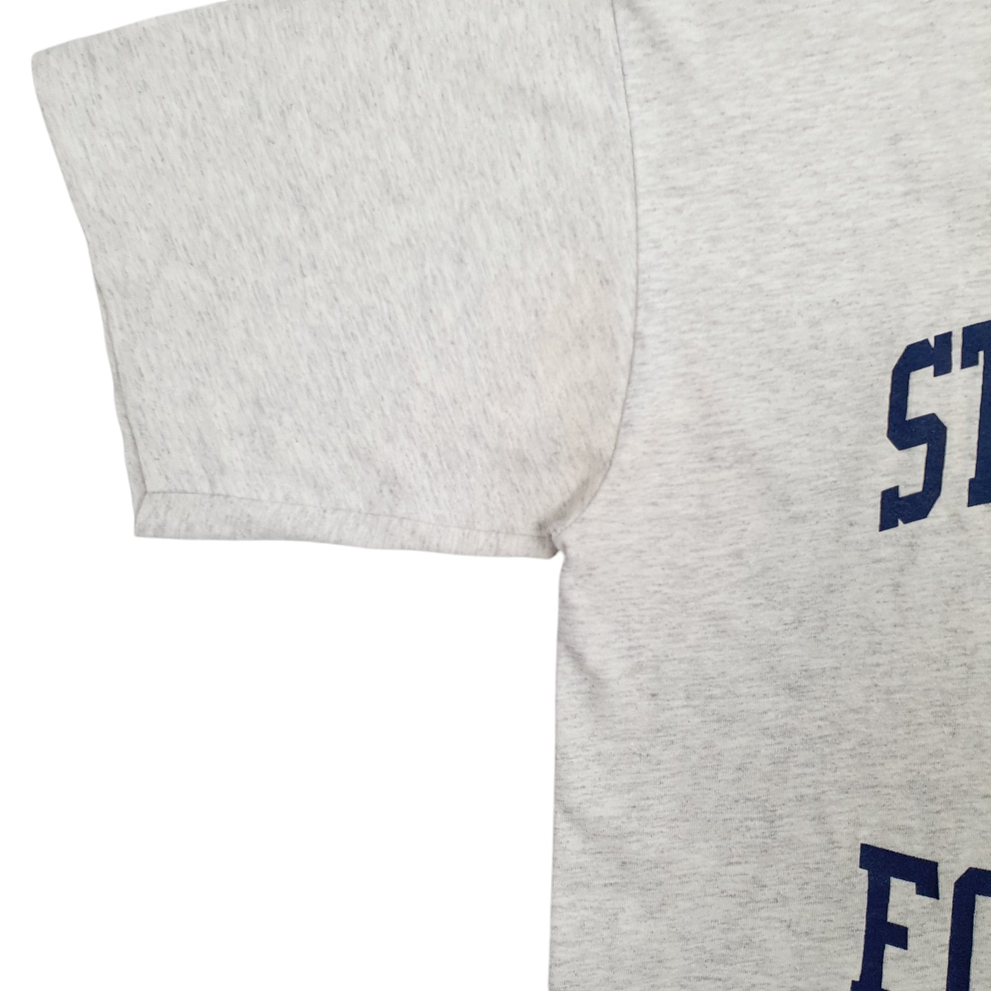 Mens Grey Riddell Single Stitch Vintage 90s St Ignatius Football Short Sleeve T Shirt