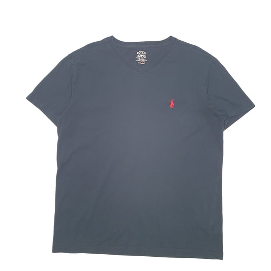 Mens Black Polo Ralph Lauren V Neck Short Sleeve T Shirt