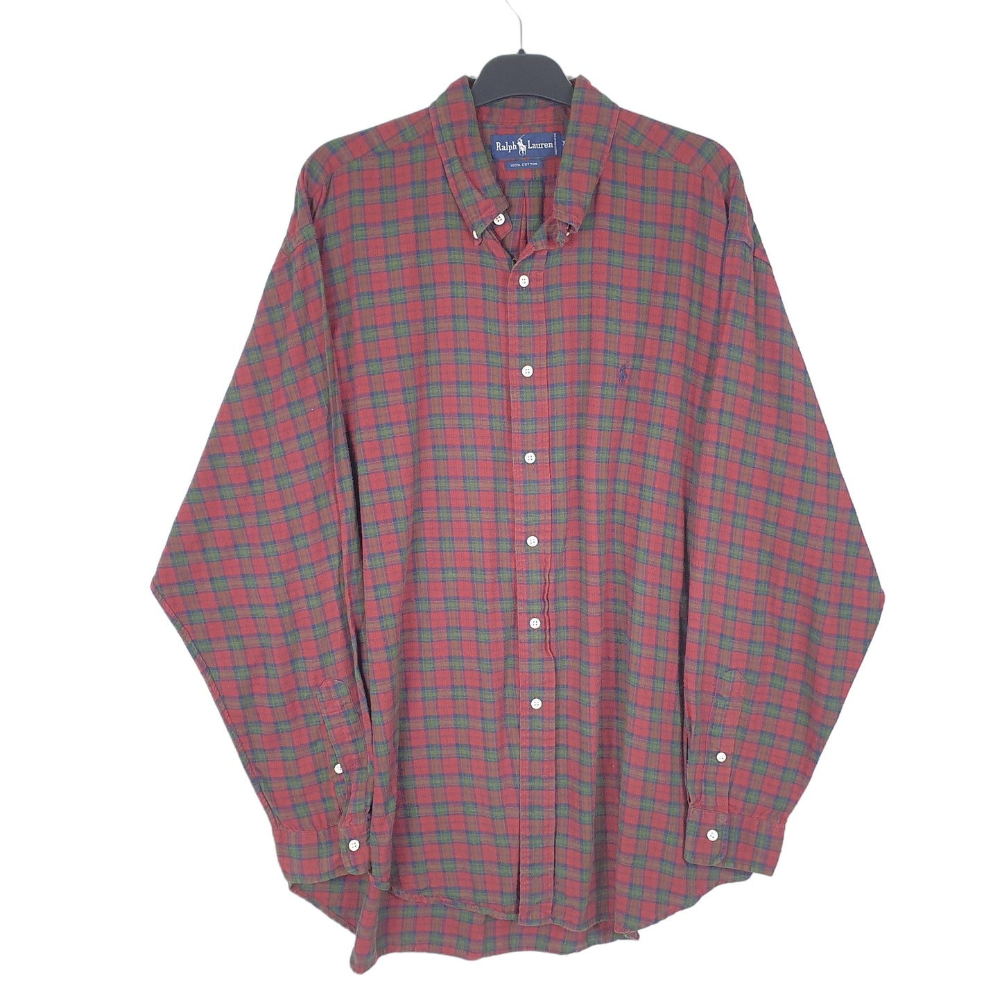 Mens Red Ralph Lauren Flannel Long Sleeve Shirt