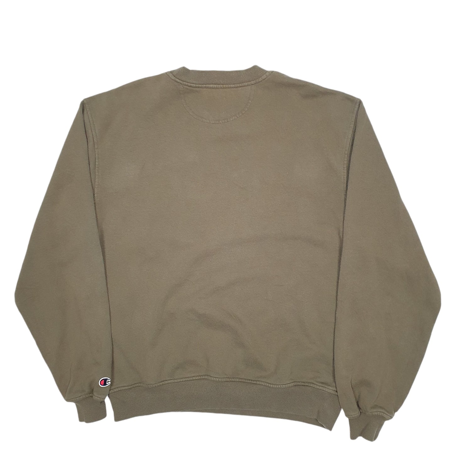 Mens Khaki Champion  Crewneck Jumper