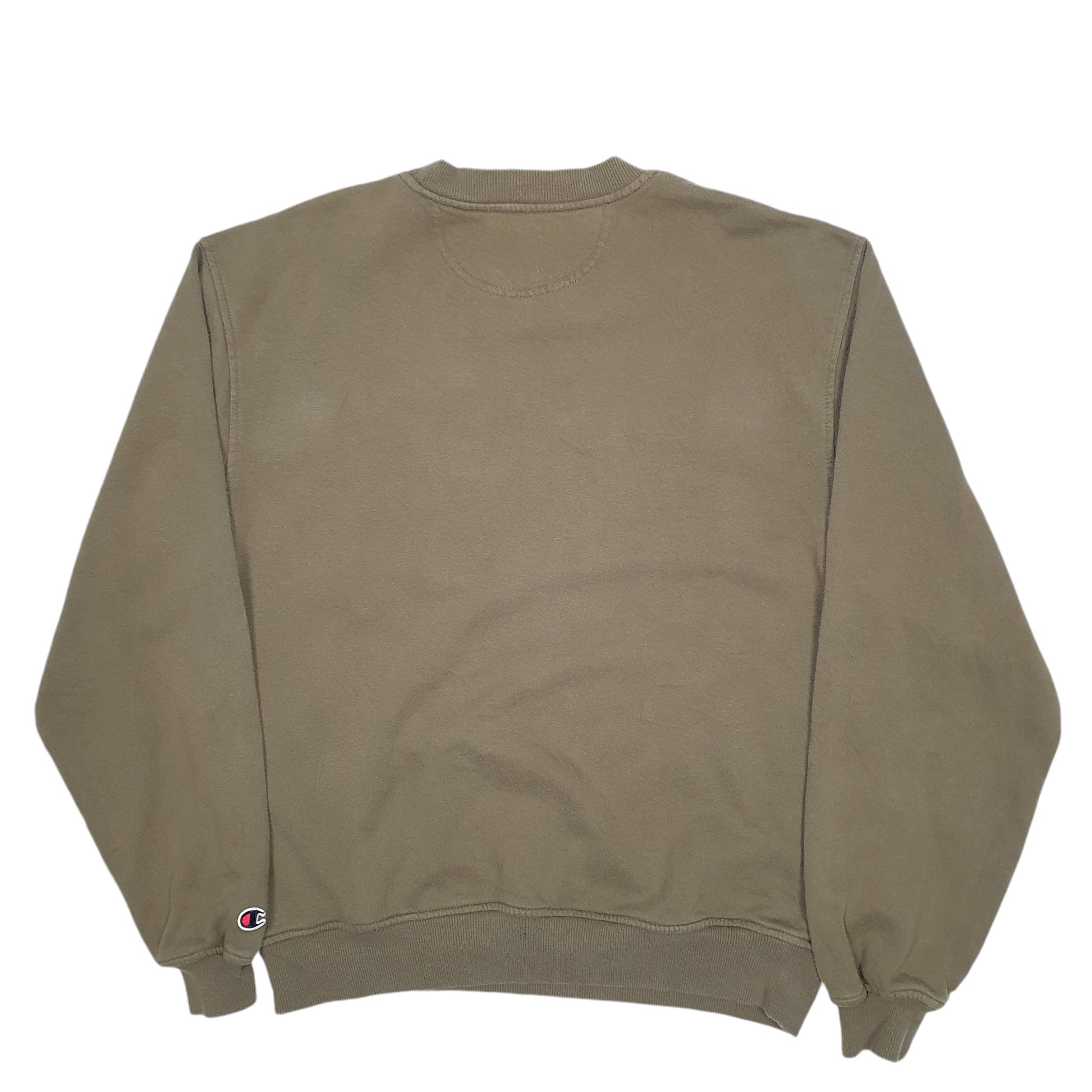 Mens Khaki Champion  Crewneck Jumper