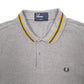 Mens Grey Fred Perry  Short Sleeve Polo Shirt