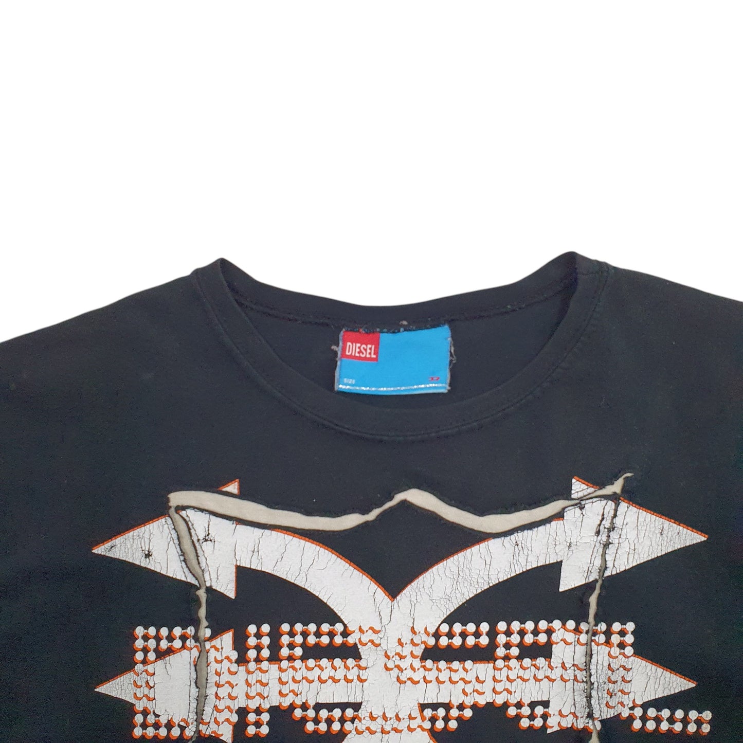 Womens Black Diesel  Short Sleeve T Shirt