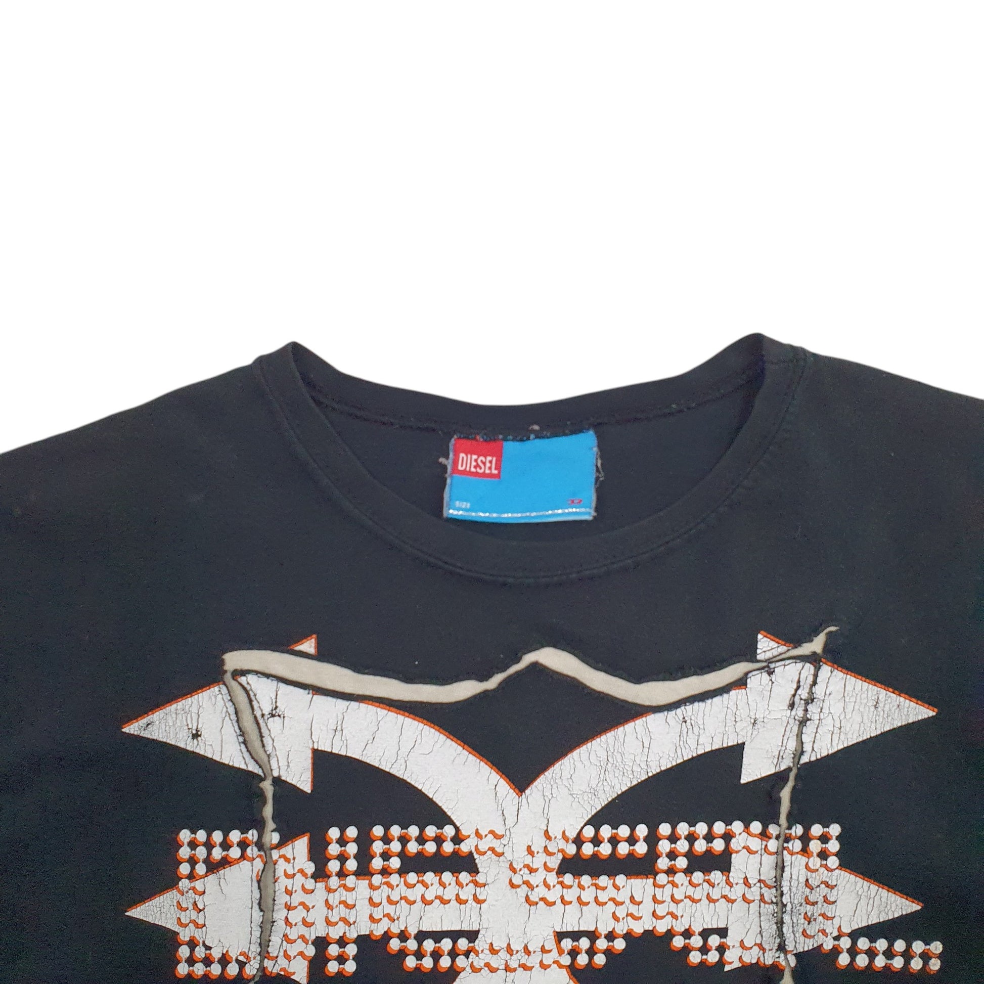 Womens Black Diesel  Short Sleeve T Shirt