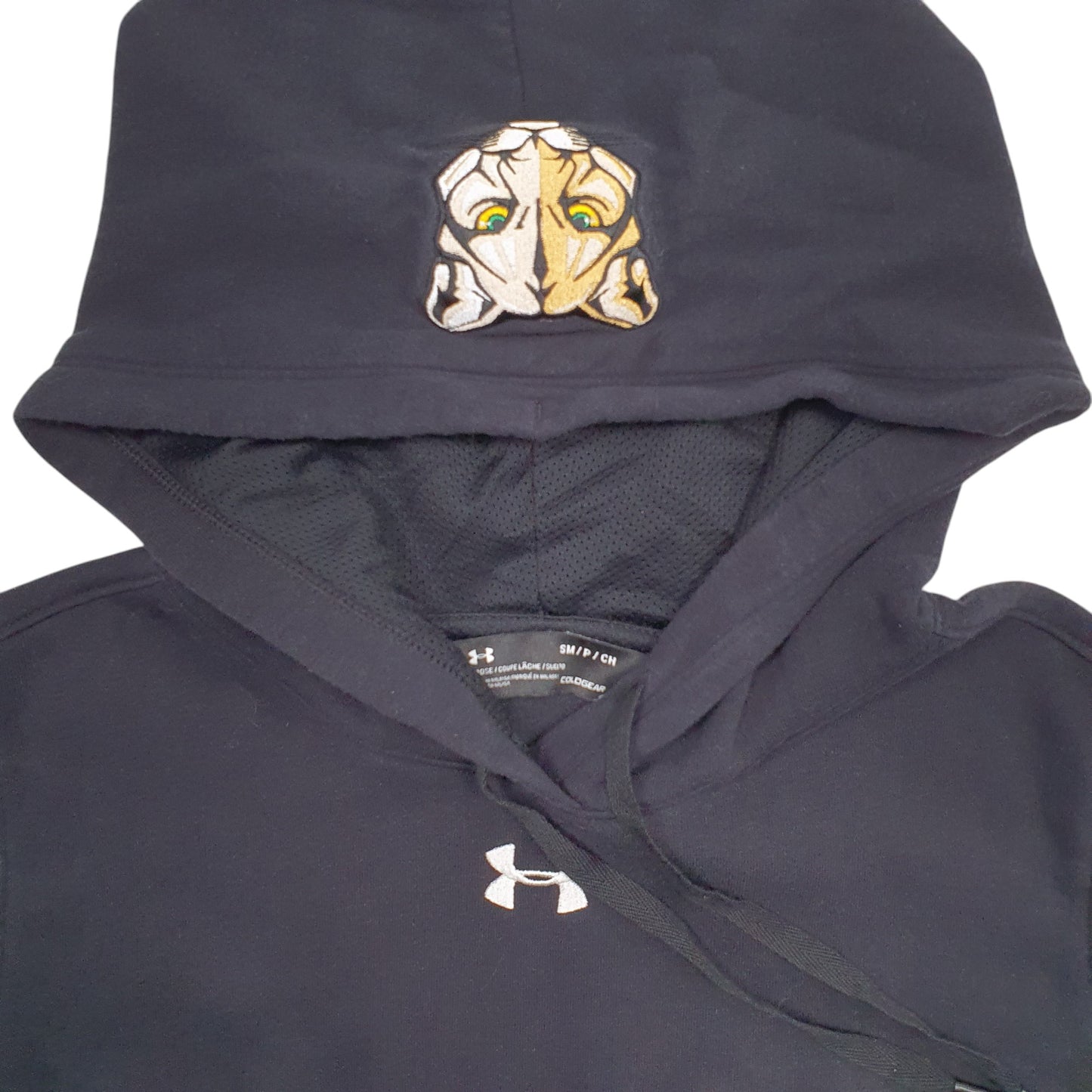 Mens Black Under Armour Cougars Spellout Football Hoodie Jumper