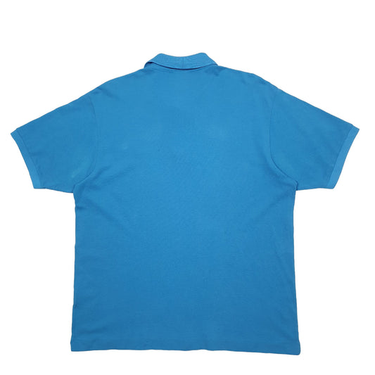 Mens Blue Lacoste  Short Sleeve Polo Shirt