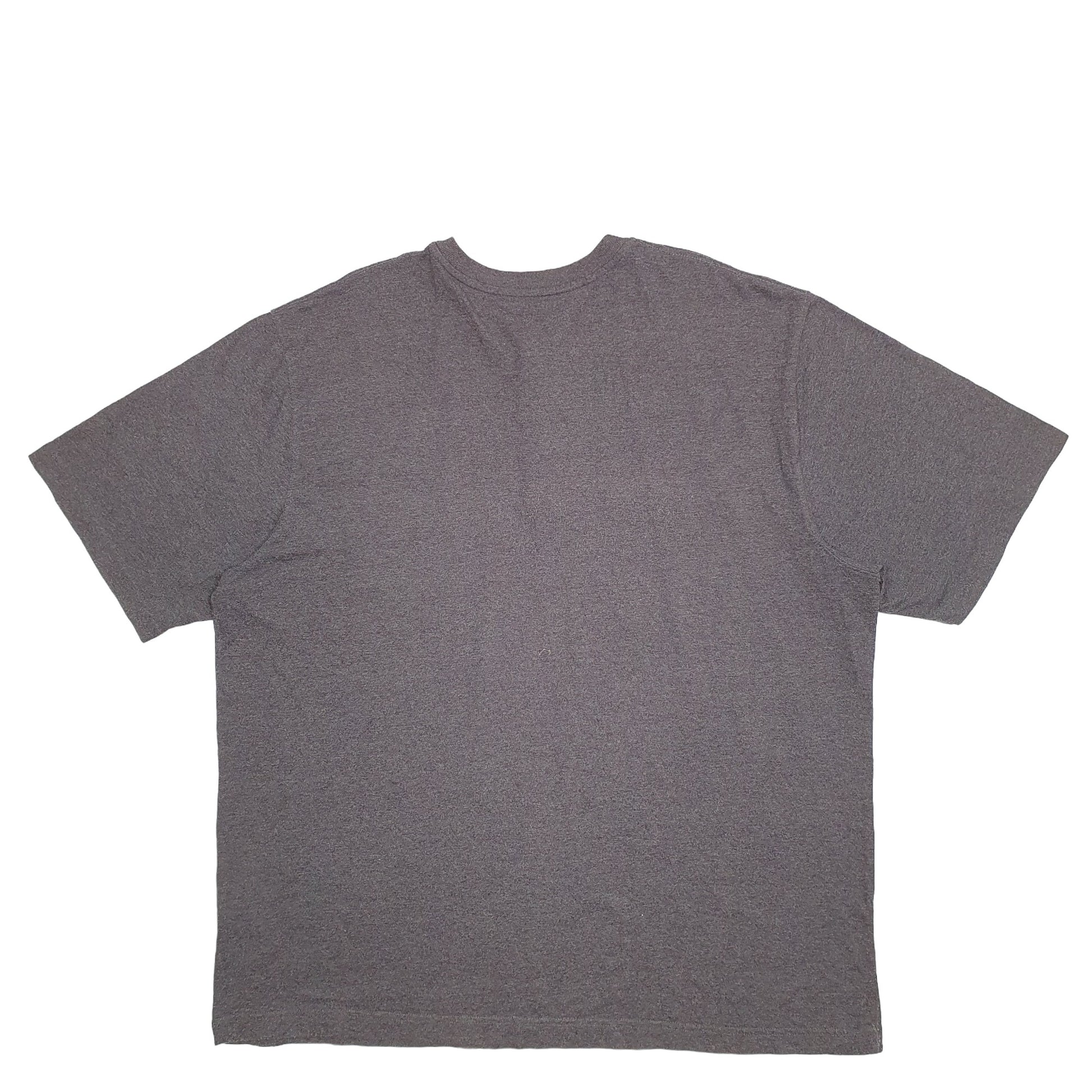 Mens Grey Carhartt Henley Short Sleeve T Shirt