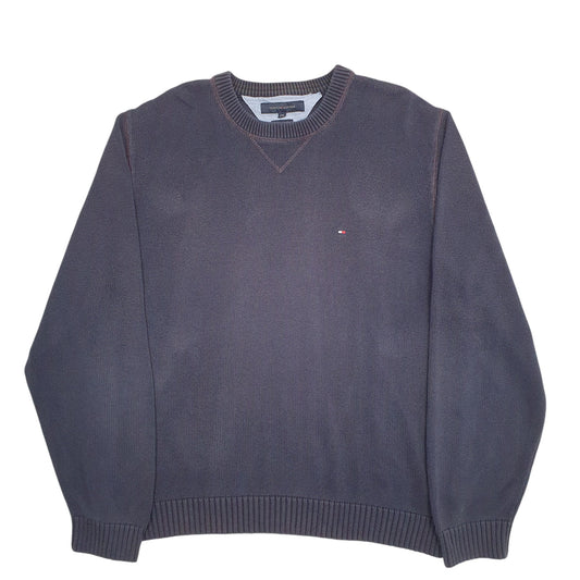 Mens Navy Tommy Hilfiger Knit Crewneck Jumper