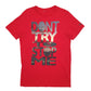 Mens Red Puma Spellout Short Sleeve T Shirt
