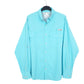 Mens Turquoise Columbia Sportswear PFG Performance Fishing Gear Omni Freeze Long Sleeve Shirt