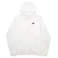 Mens White Nike Swoosh Hoodie Jumper