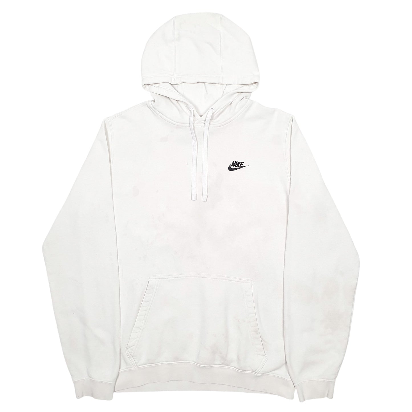 Mens White Nike Swoosh Hoodie Jumper