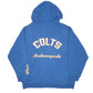 Mens Blue NFL Indianapolis Colts American Football Spellout USA String Hoodie Jumper