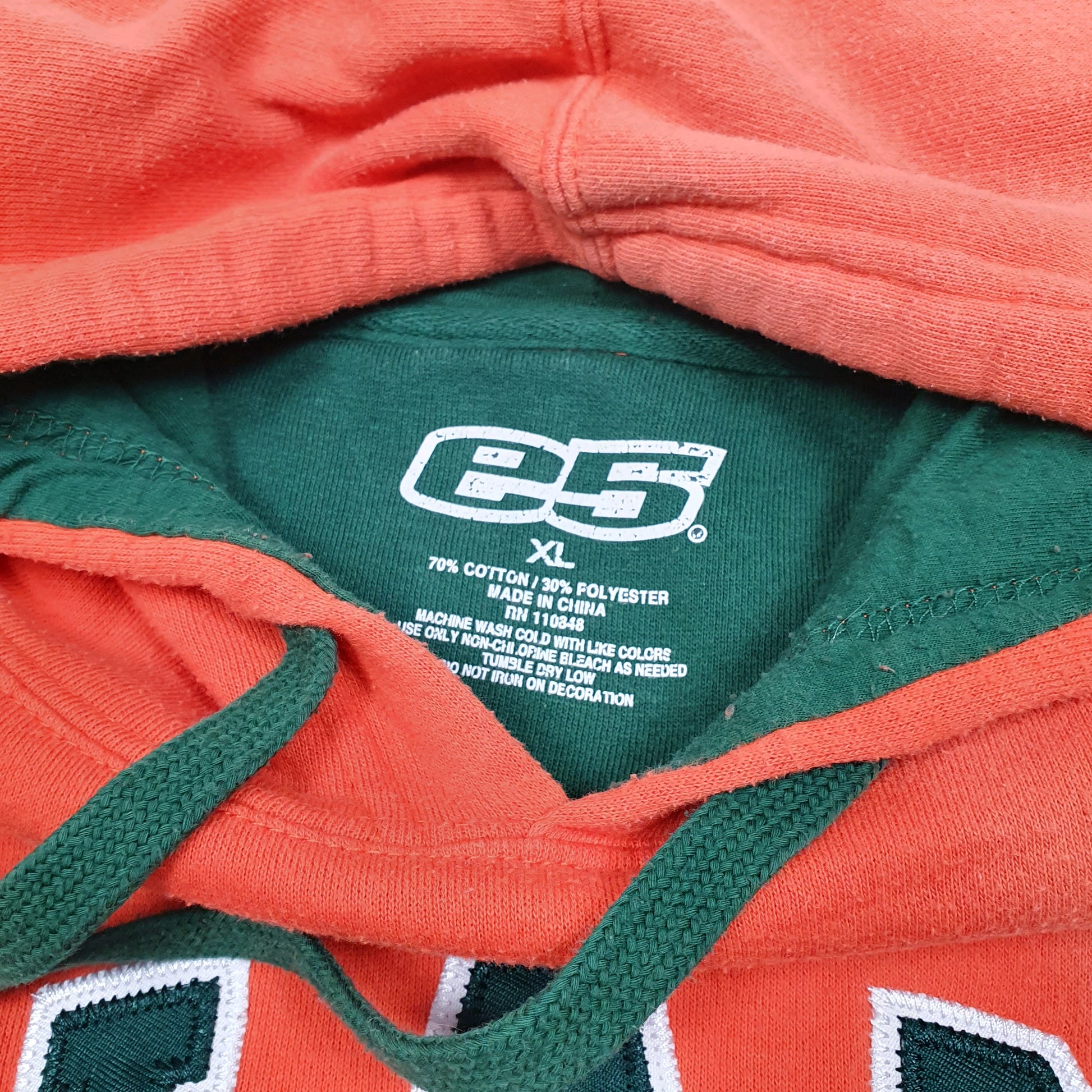 Mens Orange E5 Miami University USA Hoodie Jumper