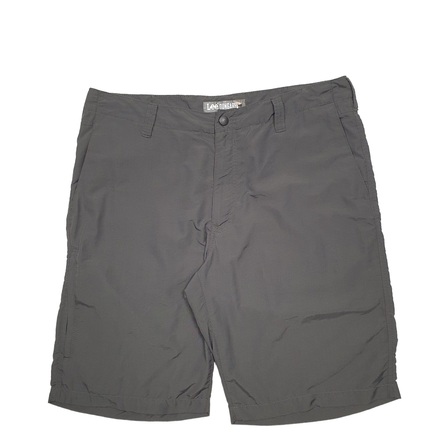 Mens Grey Lee Nylon Swim Trunks Shorts