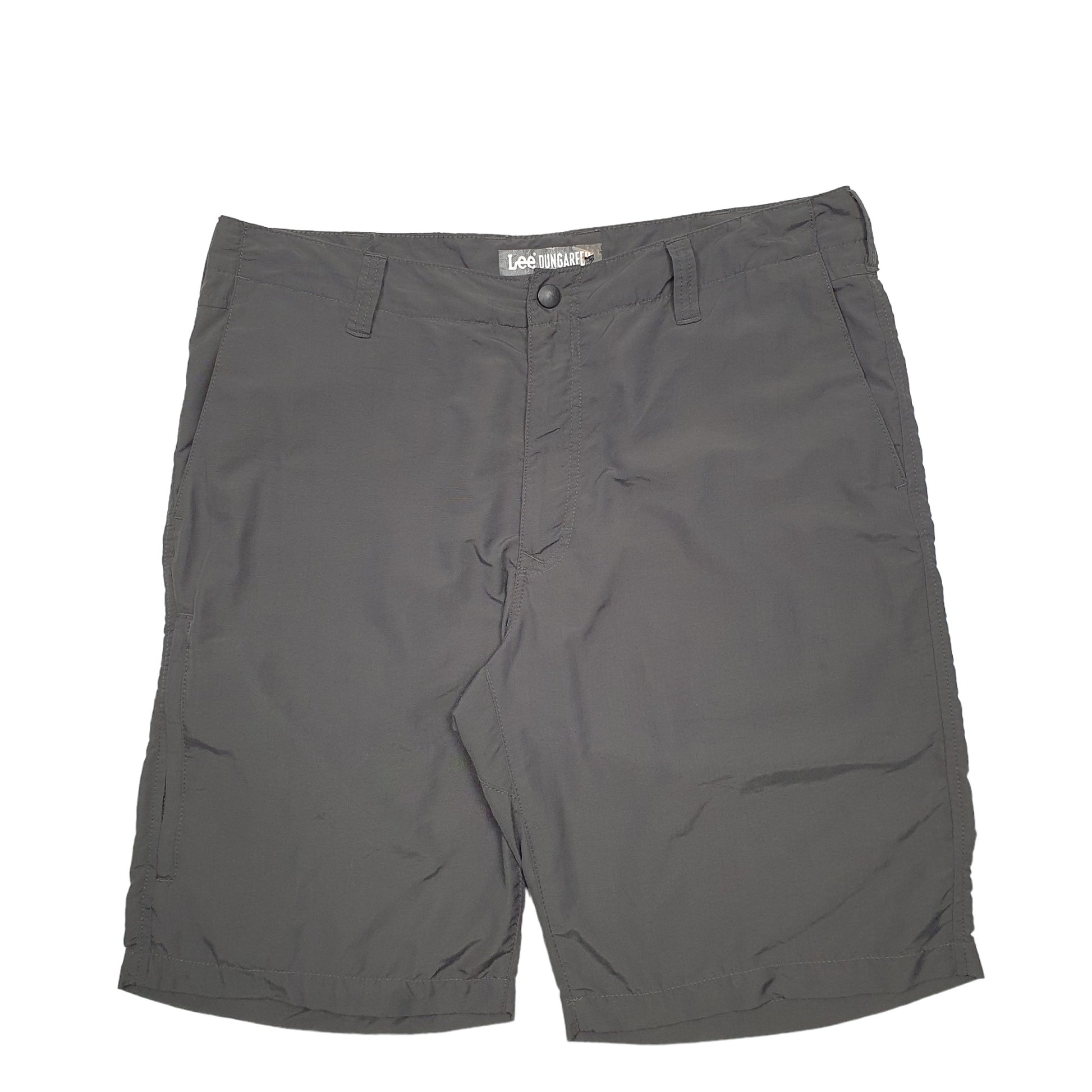 Mens Grey Lee Nylon Swim Trunks Shorts
