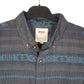 Mens Grey Levis Western Navajo Pattern Long Sleeve Shirt