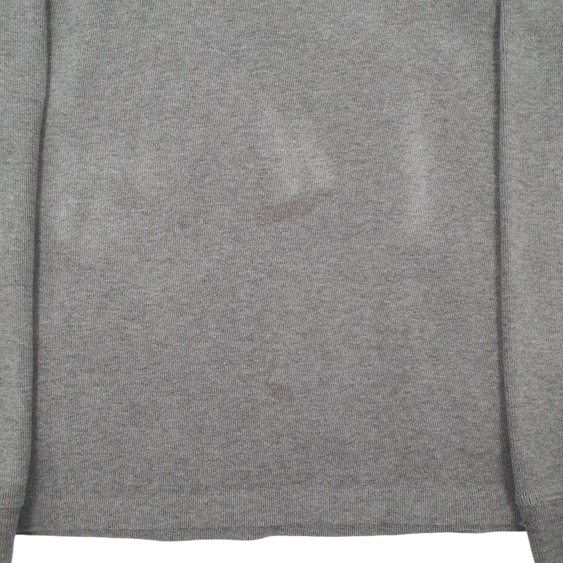 Mens Grey Ralph Lauren Polo Quarter Zip Jumper