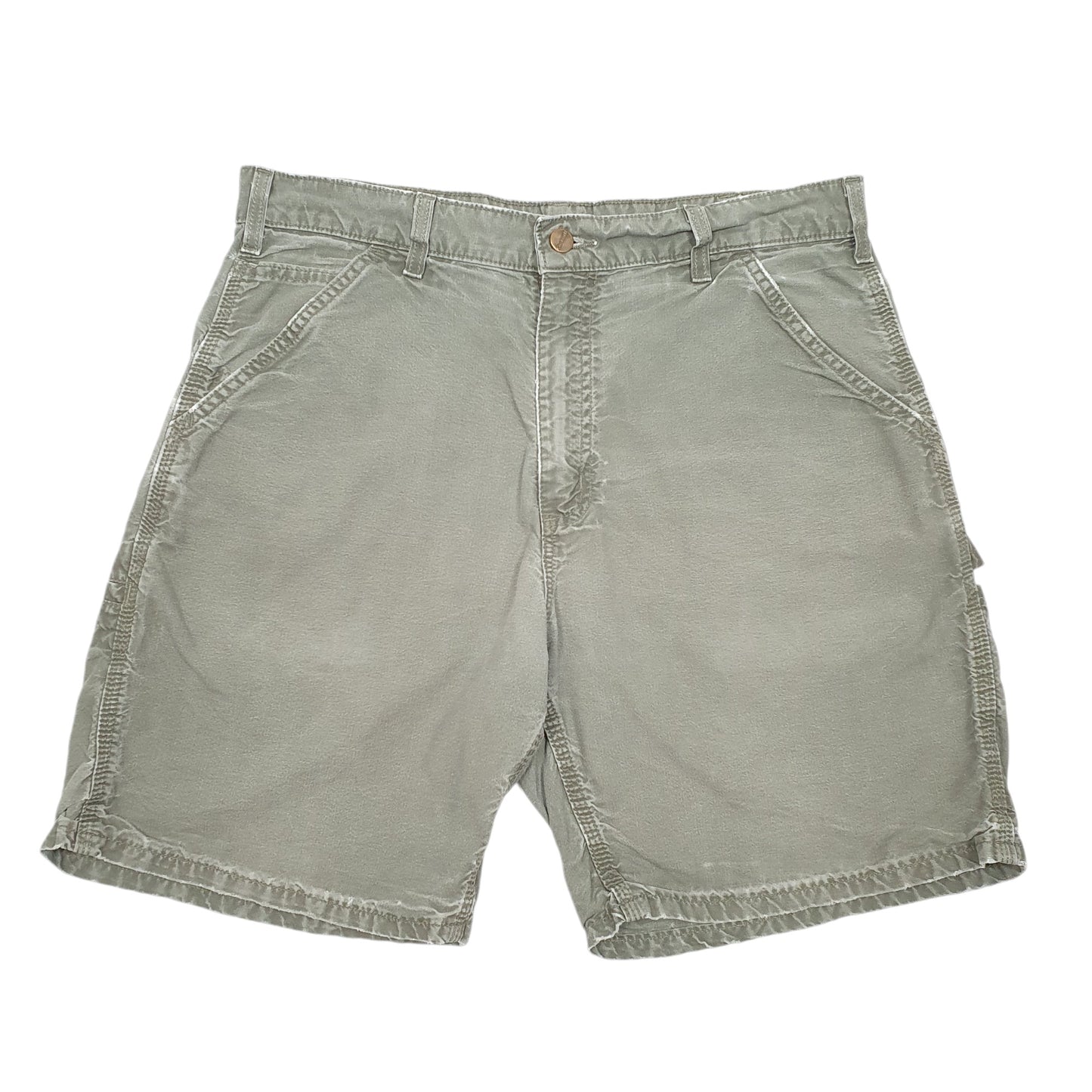 Mens Khaki Carhartt Workwear B1440 Carpenter Shorts