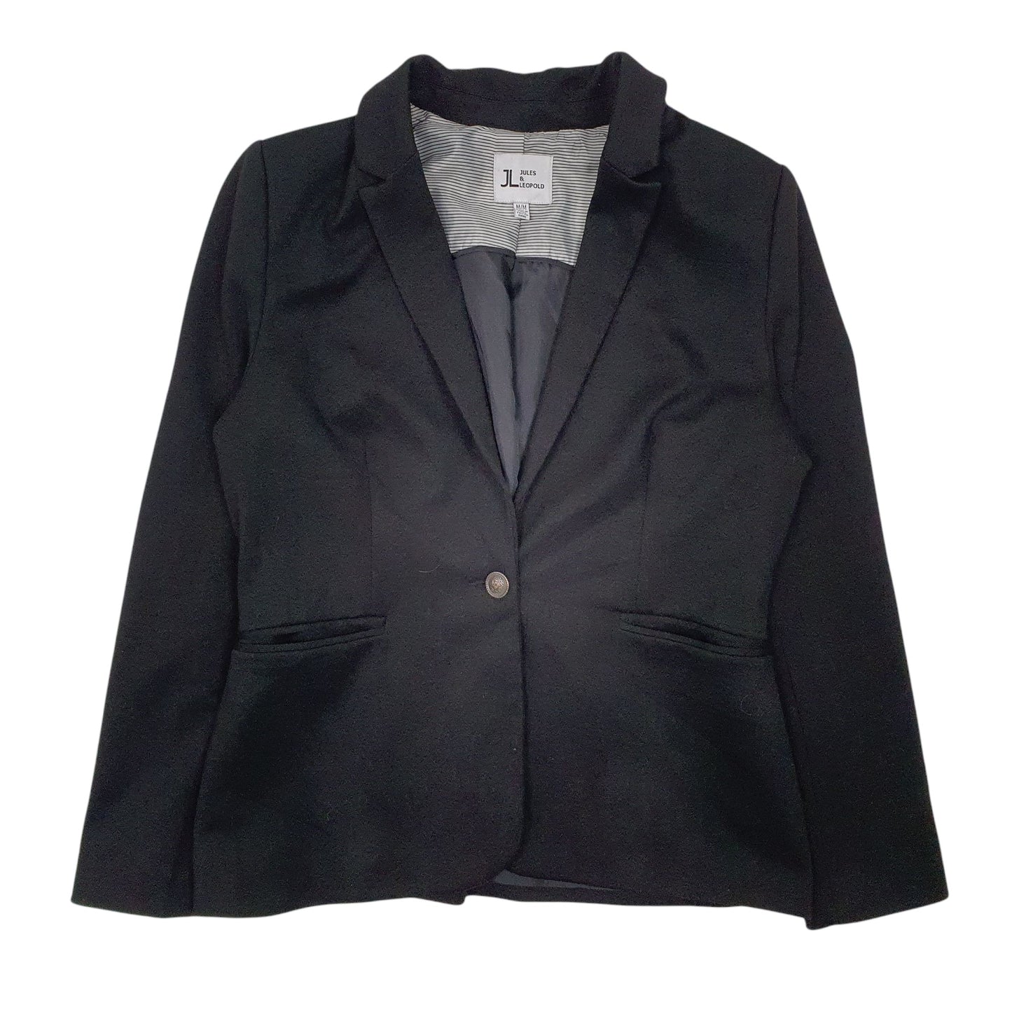 Womens Black Jules & Leopold  Crewneck Coat